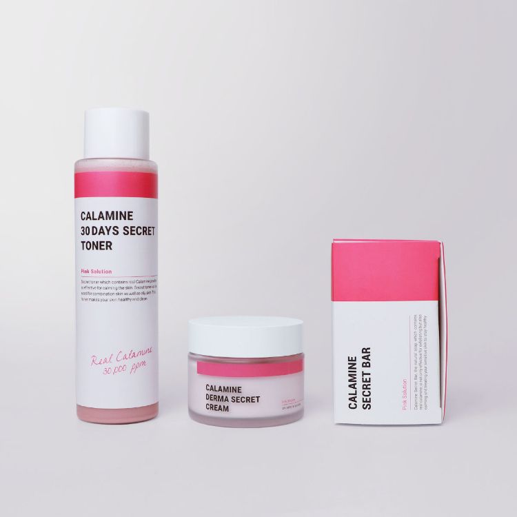 K-SECRET Calamine A to Z Care Trio ( Toner + Bar + Cream )