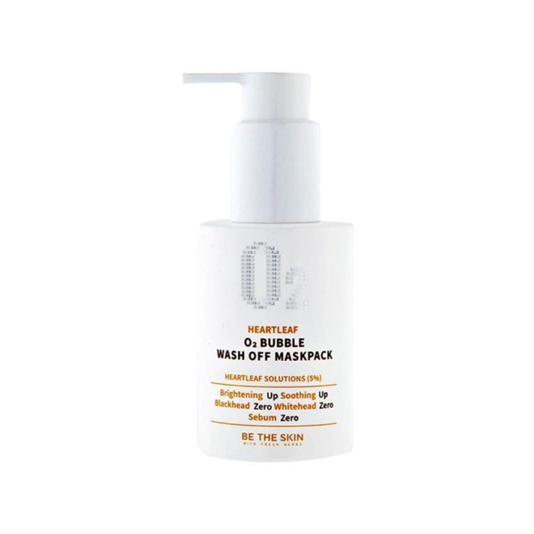 BE THE SKIN Heartleaf O2 Bubble wash off maskpack 120g