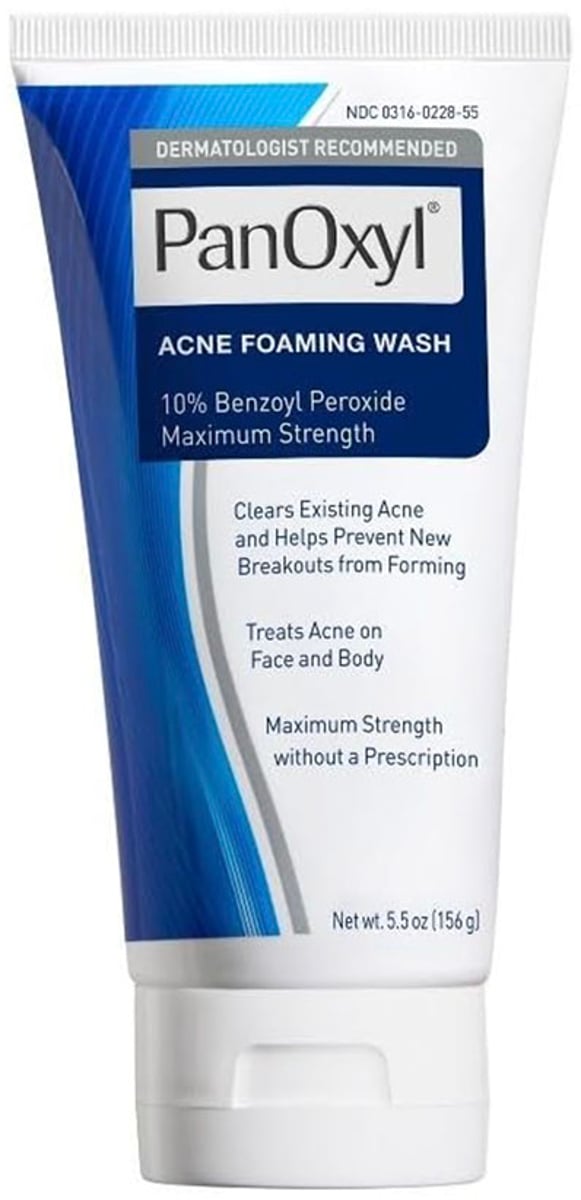 Acne Foaming Wash Benzoyl Peroxide 10% Maximum Strength 156g