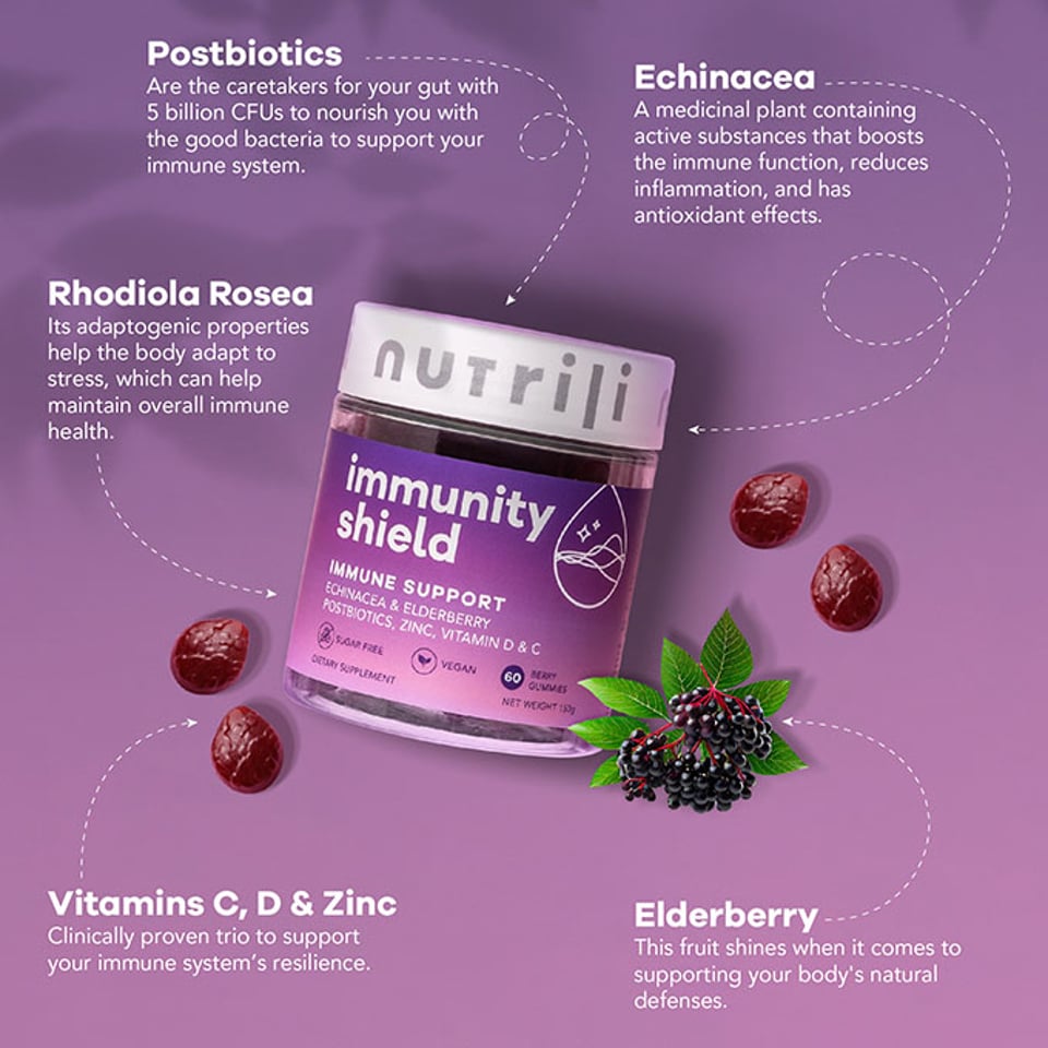 Immunity Shield Gummies Sugar Free - 60 Gummies