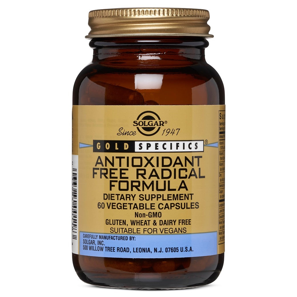 Solgar Gold Specifics Antioxidant Free Radical Formula, 60 Vegetable Capsules