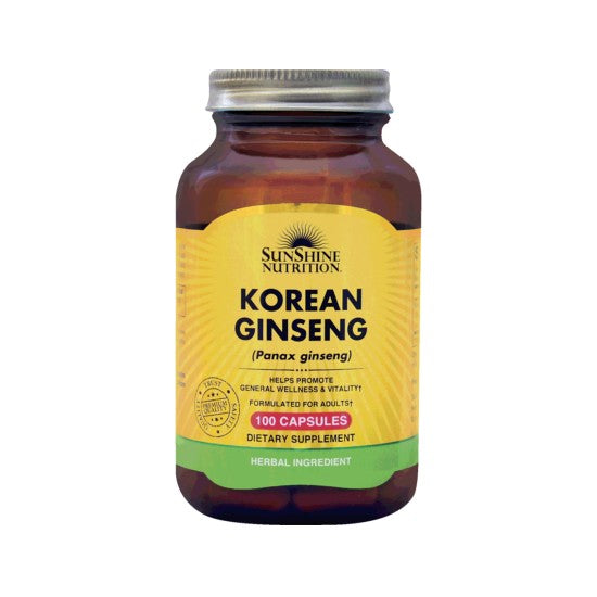 Sunshine Nutrition Korean Ginseng 100 Capsules