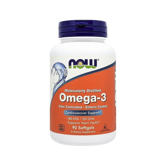 Now Foods Omega-3, Enteric Coated 90 Softgels