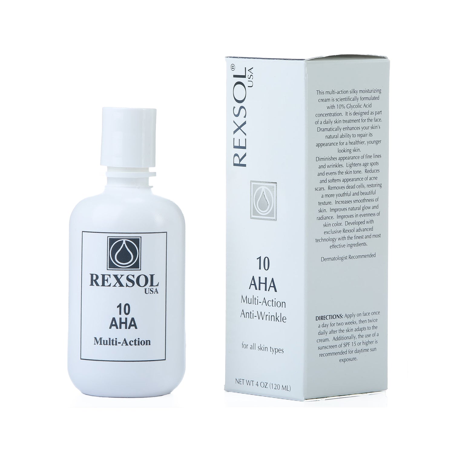 Rexsol 10 AHA Multi-Action Anti Wrinkle Cream 120 ml