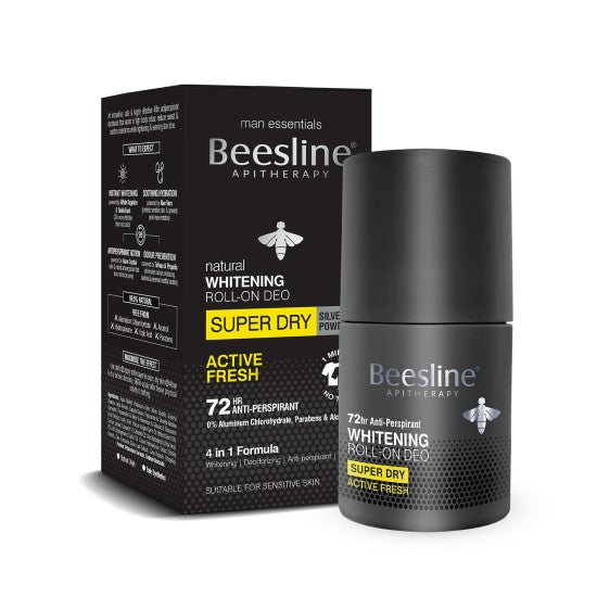 Beesline Men Whitening Roll-On Super Dry Active Fresh 50ml
