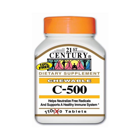 21st Century C 500mg Orange 110 Chewables