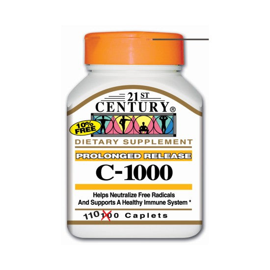 21st Century C 1000mg Prolonged Release 110 Caplets