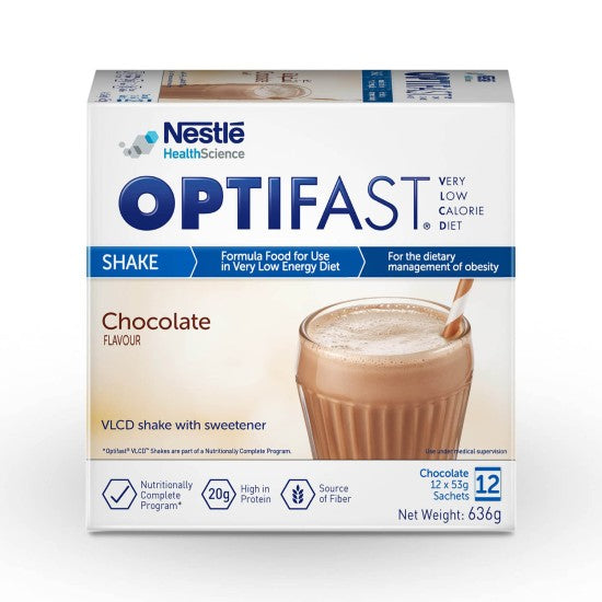 Optifast Very Low-Calorie Diet Shake Chocolate Flavor 12 Sachets