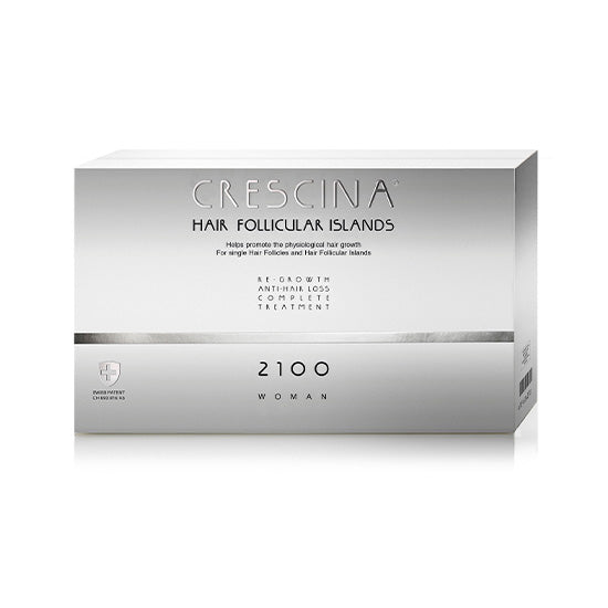 Crescina Transdermic Follicular Islands Re-Growth 2100 Hair-Loss Women Vials 20's