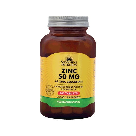 Sunshine Nutrition Zinc 50mg 100 Tablets
