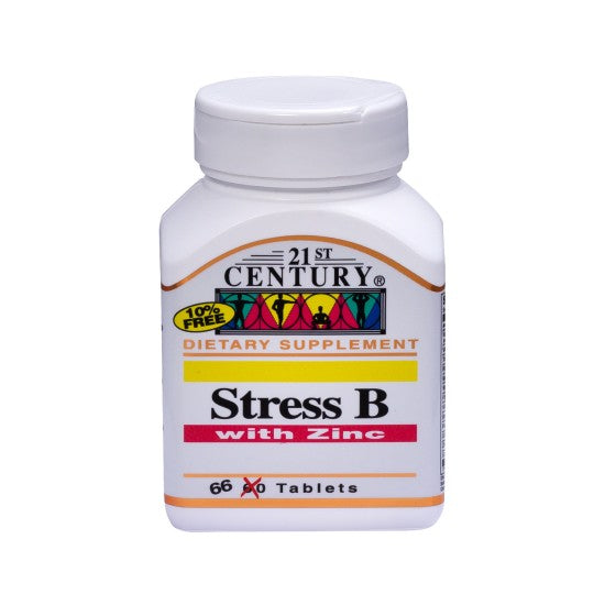 21st Century Stress B With Zinc 66 Tablets