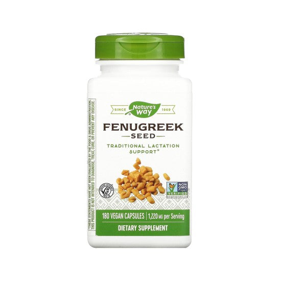 Natures Way Fenugreek Seed 100 Vegan Capsules