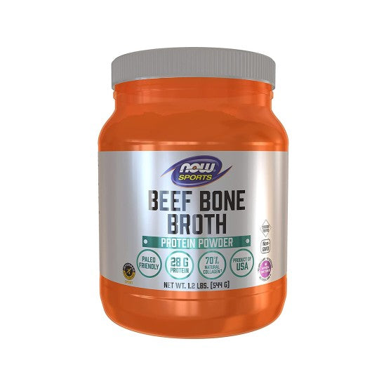 Now Sports Beef Bone Broth Protein Powder 1.2Lbs