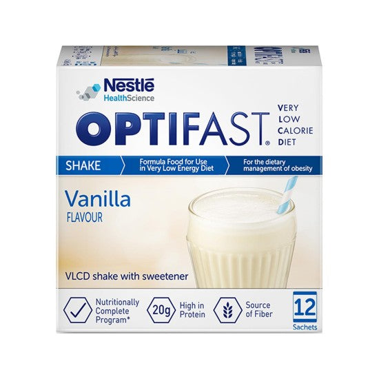 Optifast Very Low-Calorie Diet Shake Vanilla Flavor 12 Sachets - Protein-Rich
