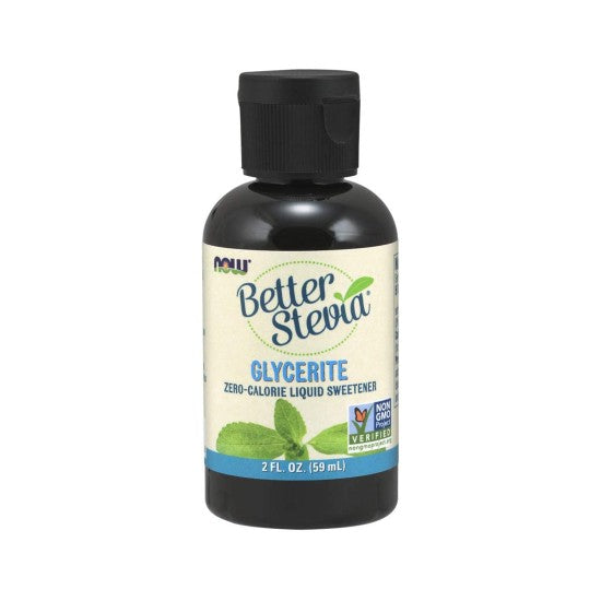 Now Foods Better Stevia Glycerite, Zero-Calorie Liquid Sweetener, 2 oz (60ml)