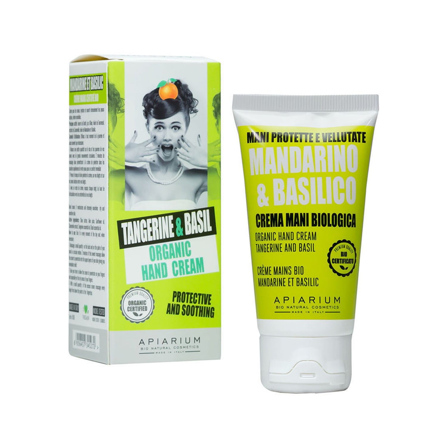 Apiarium Tangerine & Basil Organic Hand Cream 50ml