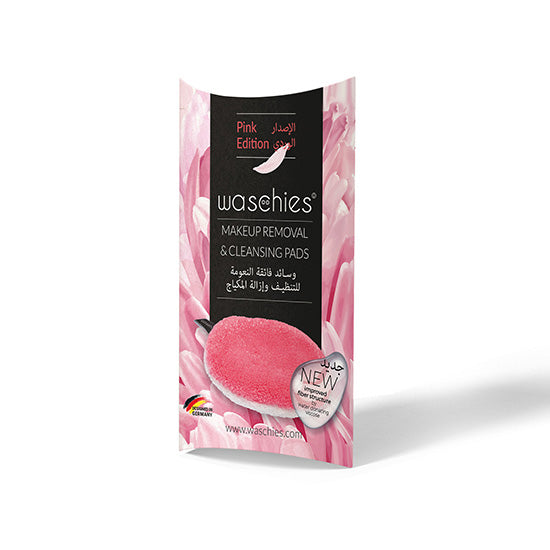 Waschies Pink Edition Makeup Removal & Cleansing Pads 1pc Set