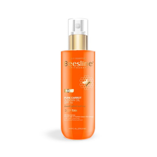 Beesline Pure Carrot Suntan Spf10 Tanning Oil 200 ml