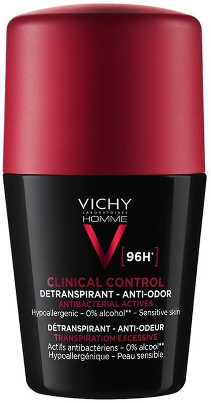 Vichy Homme Clinical Control 96HR Protection Anti-Perspirant Roll-on Deodorant 50mL