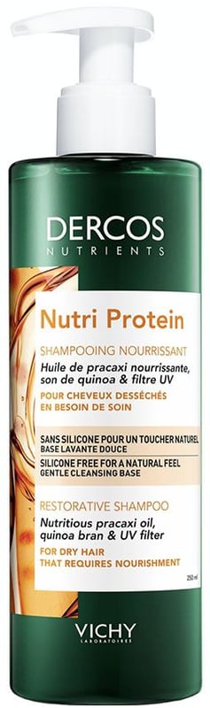 Dercos Nutrients Nutri-Protein Shampoo for Dry and Damaged Hair 250mL