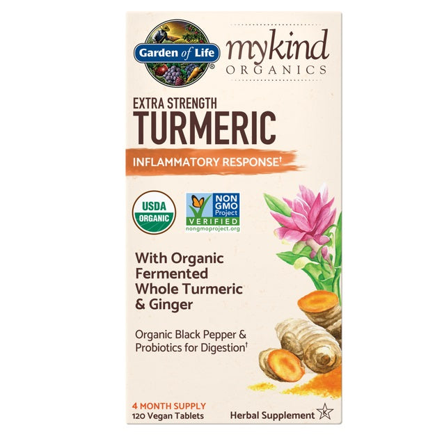 Garden Of Life Mykind Org Extra Strength Turmeric 120 Vegan Tablets