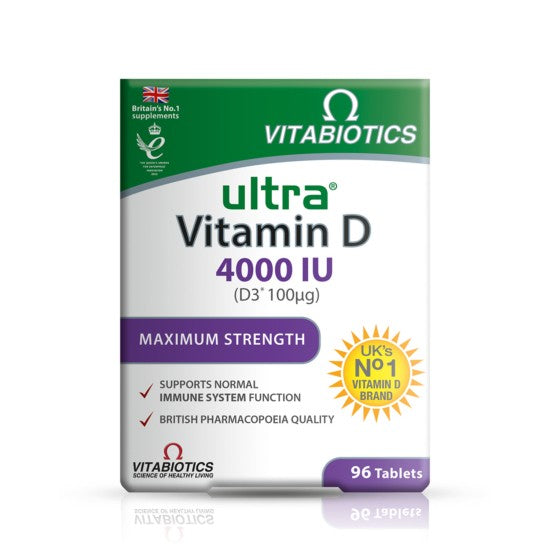 Vitabiotics Ultra Vitamin D3 4000 iu 96 Tablets