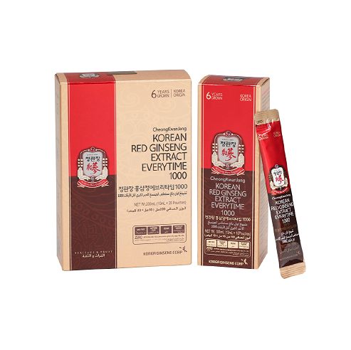 Korean Red Ginseng Extract EveryTime, 20 Sticks