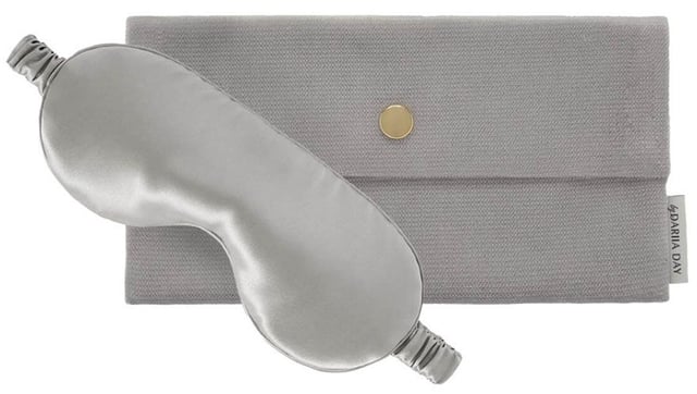 100% Mulberry Silk Eye Mask - One size - Silver Grey