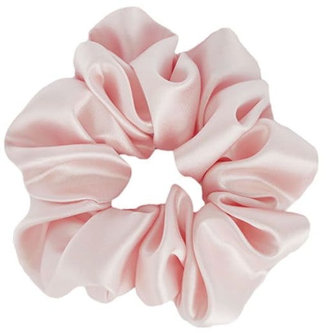 100% Mulberry Silk Scrunchie - Medium - Blush Pink
