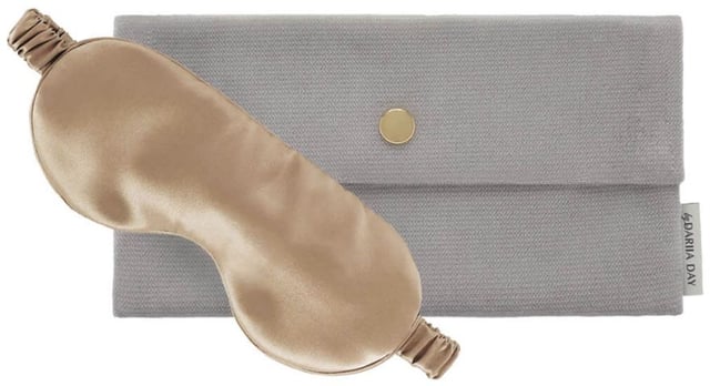 100% Mulberry Silk Eye Mask - One size - French Beige