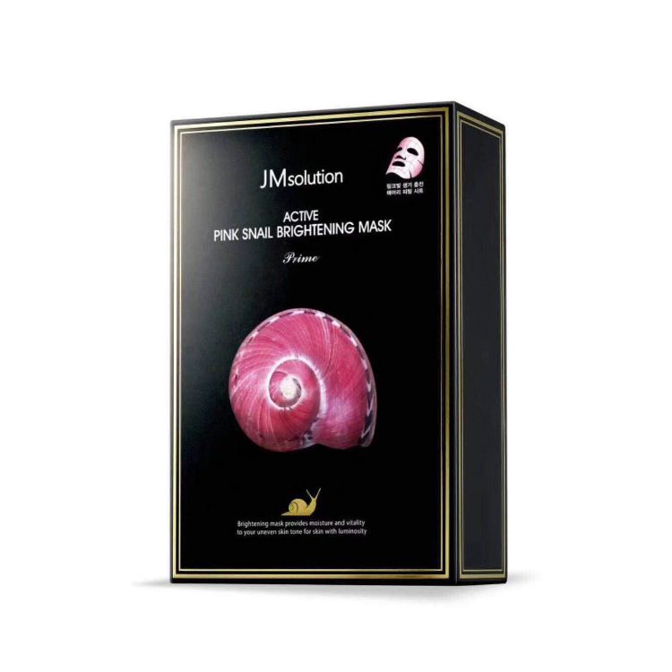 JM SOLUTION Active Pink Snail Brightening Mask (10 Sheets)