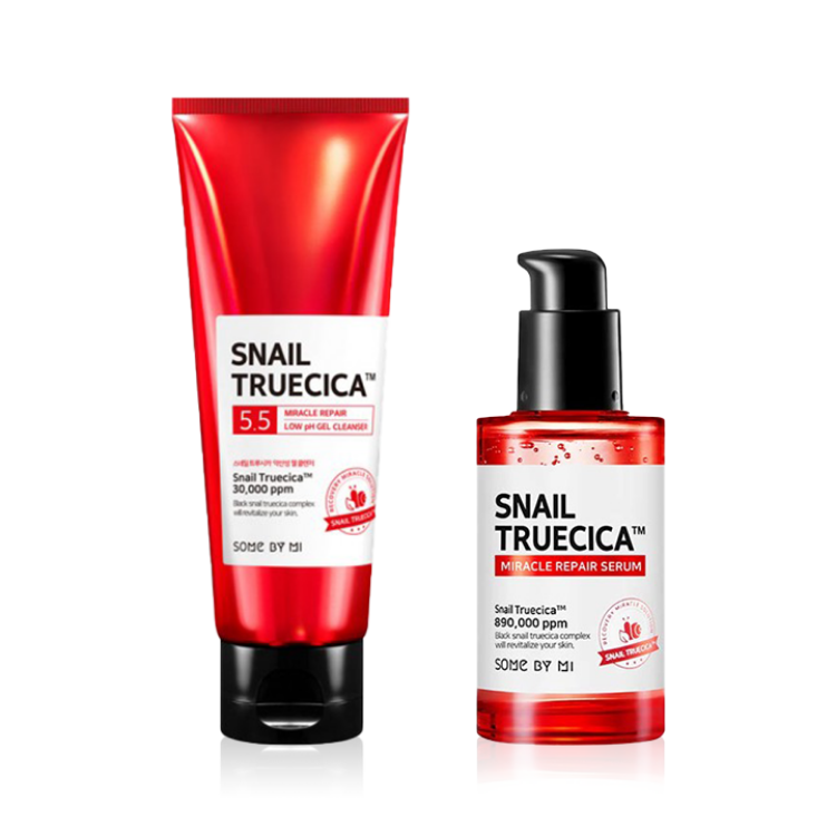 SOME BY MI Snail Truecica Cleanser + Serum