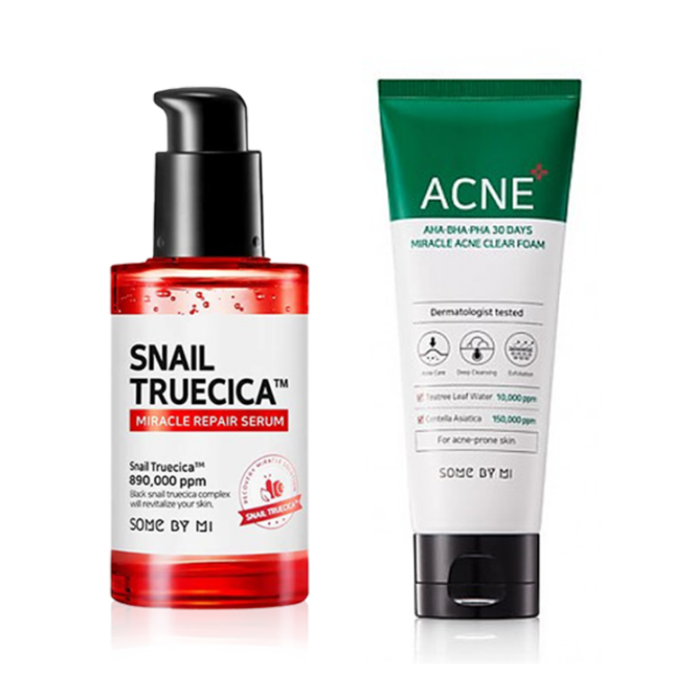 SOME BY MI Snail Truecica Serum + Miracle Foam