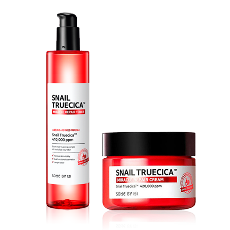 SOME BY MI Snail Truecica Toner + Cream