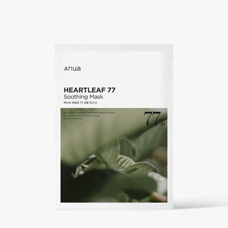 ANUA HEARTLEAF 77% SOOTHING SHEET MASK 25ml (10PCS)