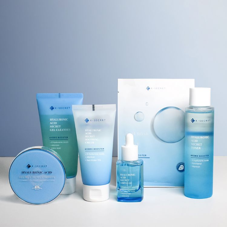 [BOGO] K-SECRET Hyaluronic Acid Hydro Booster 6 step