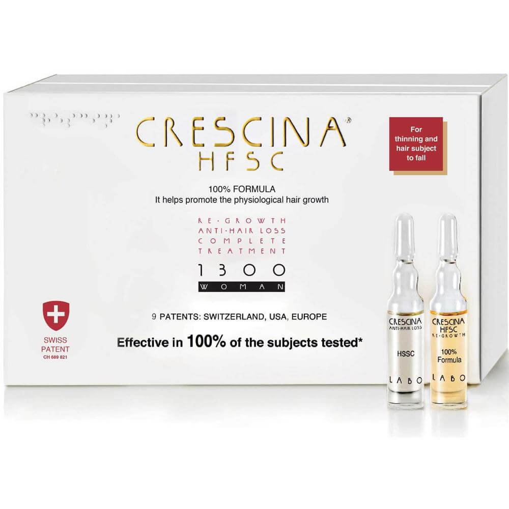 Crescina HFSC 100% 1300 Woman 10 TC + 10 FL - Complete Treatment 1300