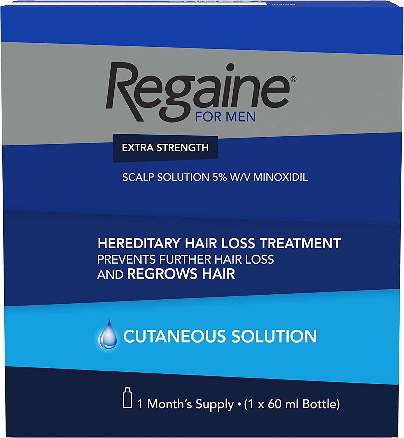 Regaine For Men Extra Strength Hair Regrowth Solution, 60 Ml