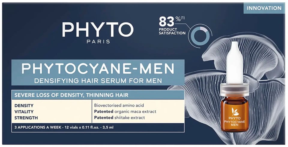 Phytocyane Densifying Hair Serum for Men - 12 ampoules