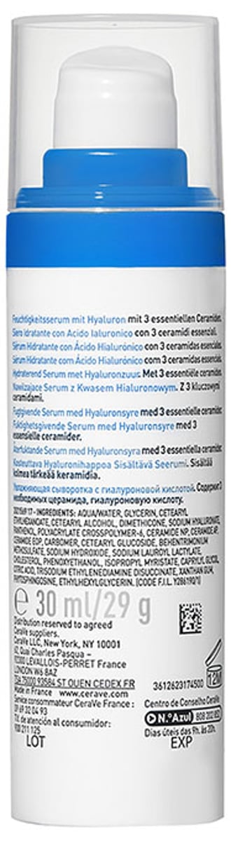 Hydrating Hyaluronic Acid Serum for Dry Skin 30mL