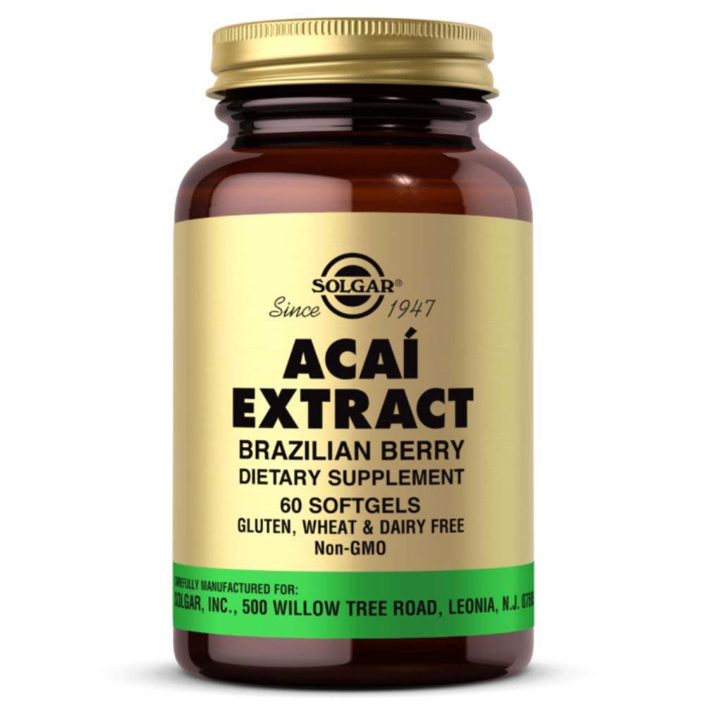 Solgar Acai Extract, 60 Softgels