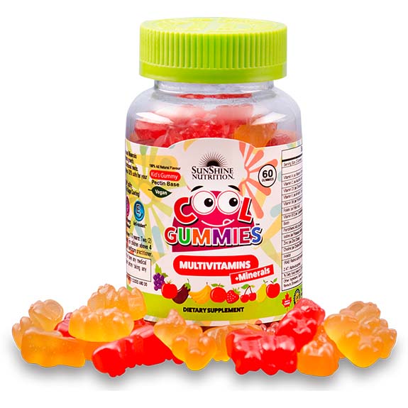 Sunshine Nutrition Cool Gummies Multivitamins, 60 Veggie Gummies