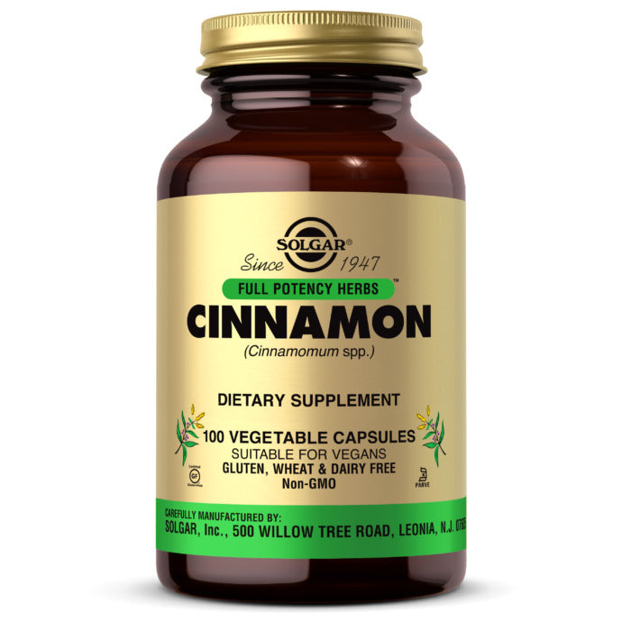 Solgar Cinnamon, 100 Vegetable Capsules
