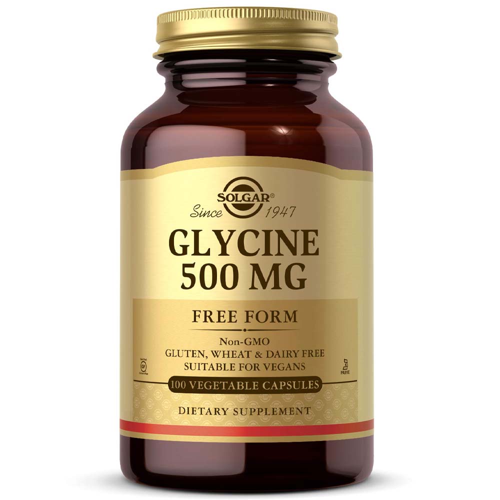 Solgar Glycine, 100 Vegetable Capsules, 500 mg