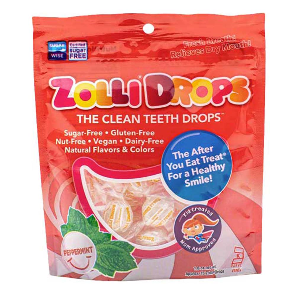 Zolli Candy Drops, Peppermint, 87 Gm