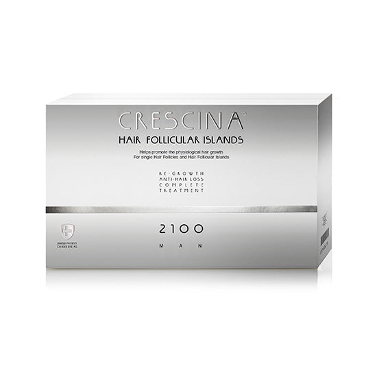 Crescina Transdermic Follicular Islands Re-Growth 2100 Hair-Loss Man Vials 20's