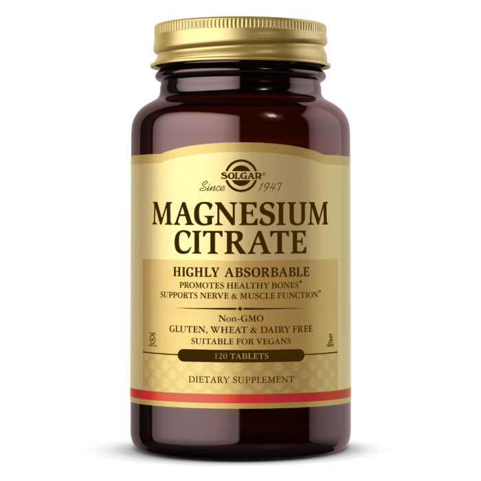 Solgar Magnesium Citrate Highly Absorbable, 120 Tablets