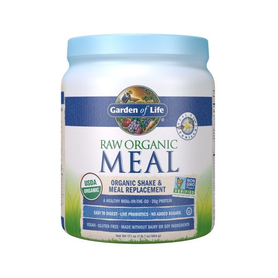 Garden Of Life Raw Organic Protein Powder Vanilla Meal Replacement 519 gm
