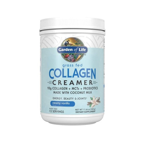 Garden Of Life Grass Fed Collagen Powder Creamer Vanilla 330 gm