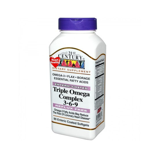 21st Century Triple Omega Complex 3-6-9 90 Coated Softgels